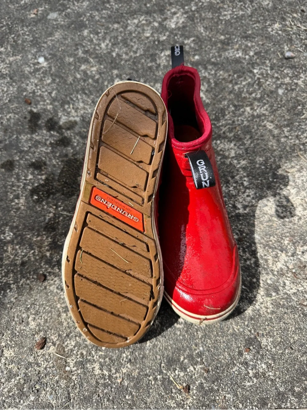 Women’s Red Waterproof Short Rain Boots